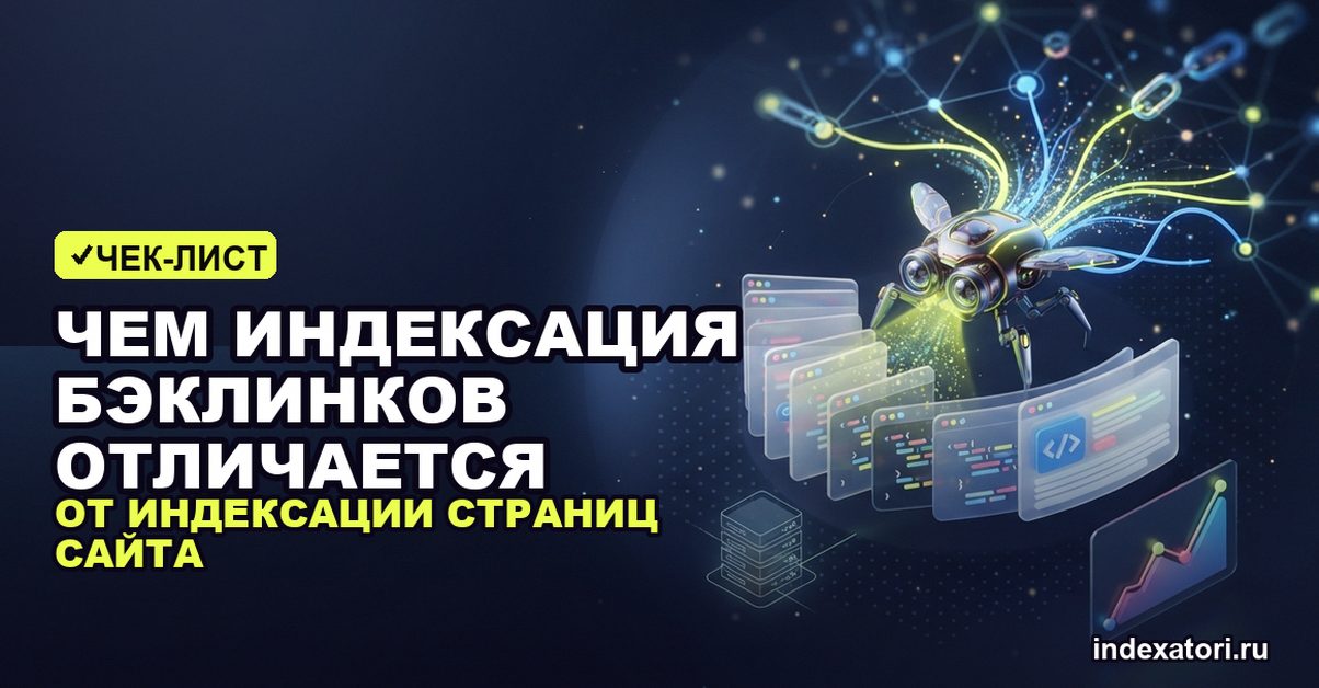Чем индексация бэклинков отличается от индексации страниц сайта