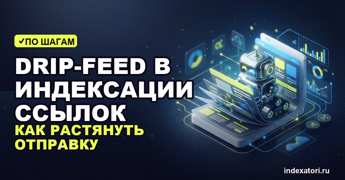 Drip-feed в индексации ссылок: как растянуть отправку бэклинков без риска для сайта