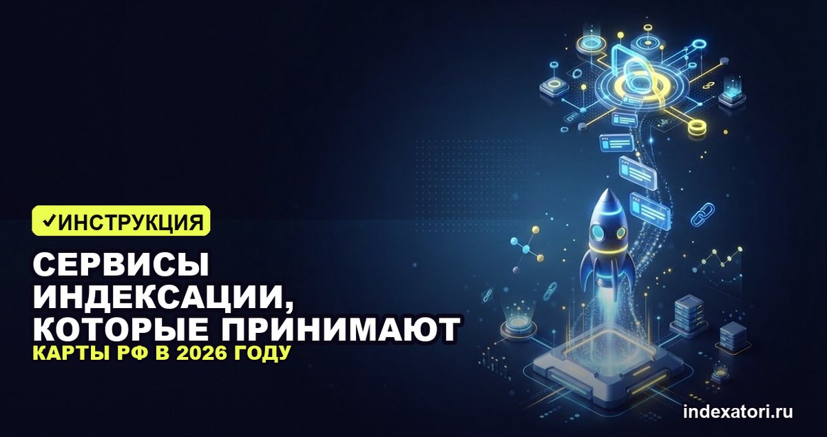 Сервисы индексации, которые принимают карты РФ в 2026 году