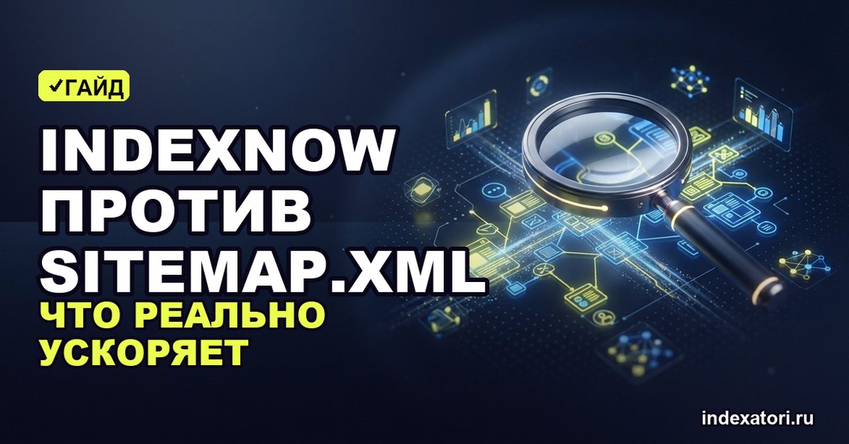 IndexNow против sitemap.xml: что реально ускоряет индексацию в 2026