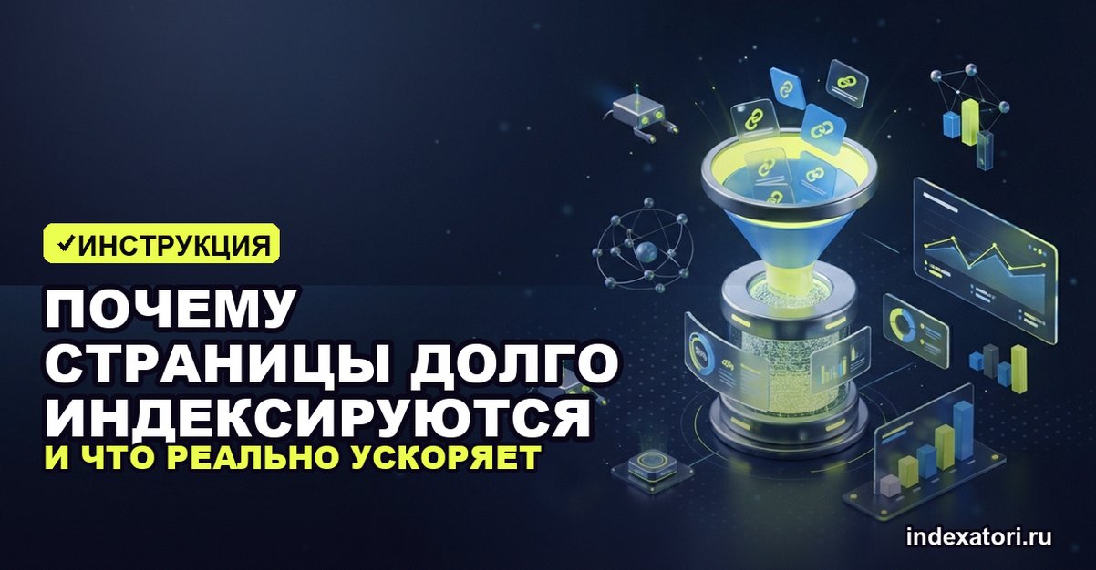 Почему страницы долго индексируются и что реально ускоряет