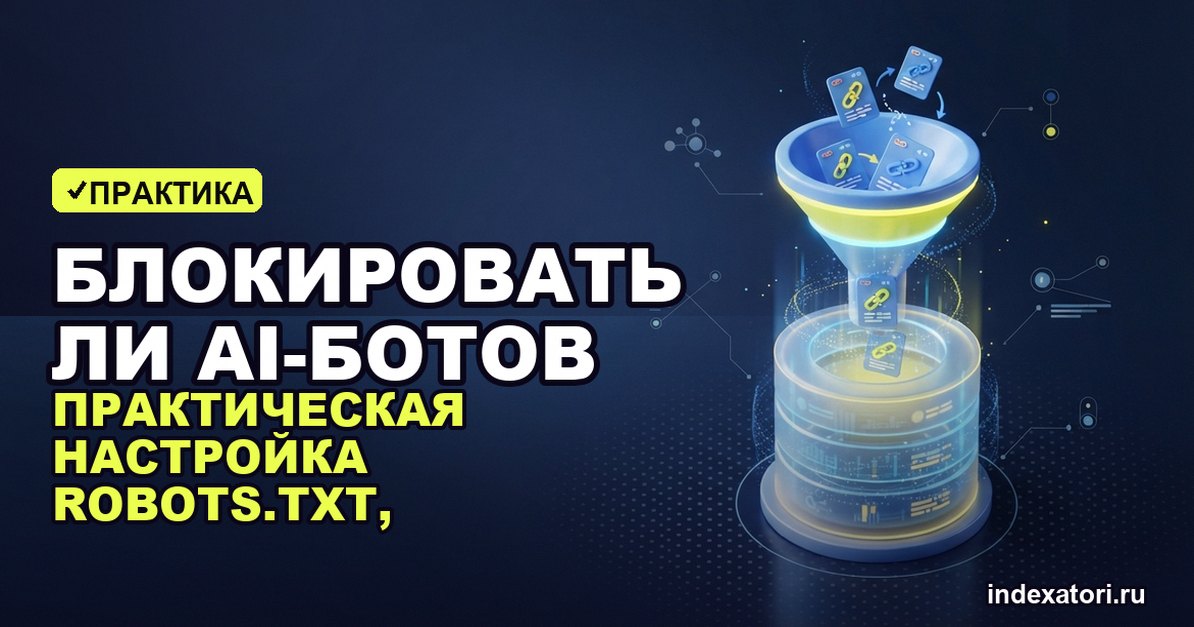 Блокировать ли AI-ботов: практическая настройка robots.txt, логов и Cloudflare