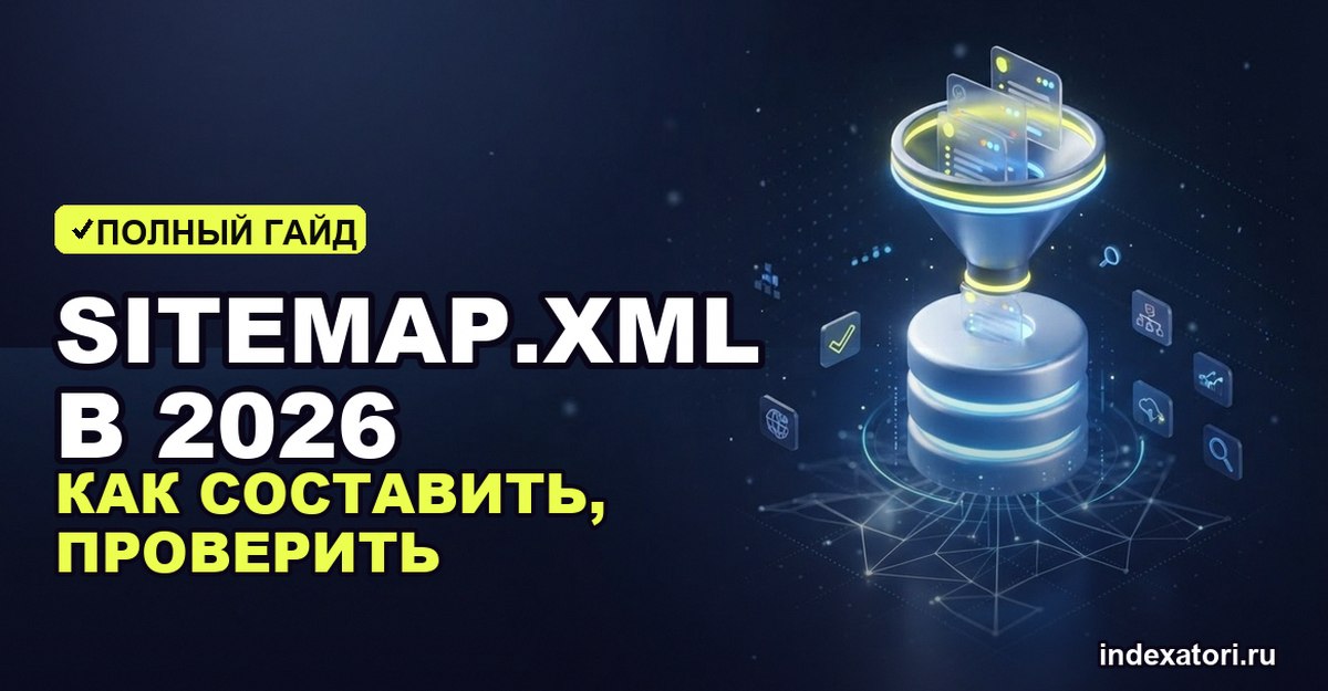 Sitemap.xml в 2026: как составить, проверить и не слить crawl budget