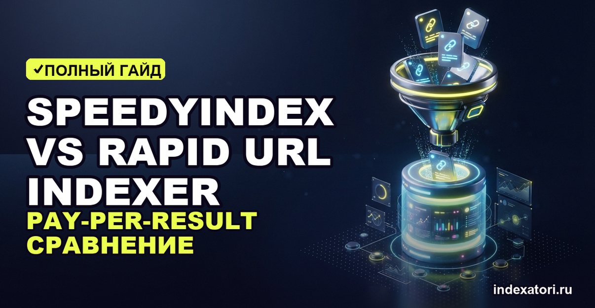 SpeedyIndex vs Rapid URL Indexer: pay-per-result сравнение
