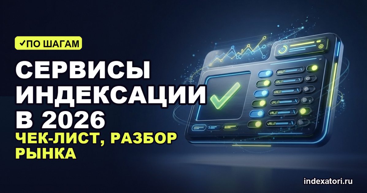 Сервисы индексации в 2026: чек-лист, разбор рынка и 4 сценария из Search Console