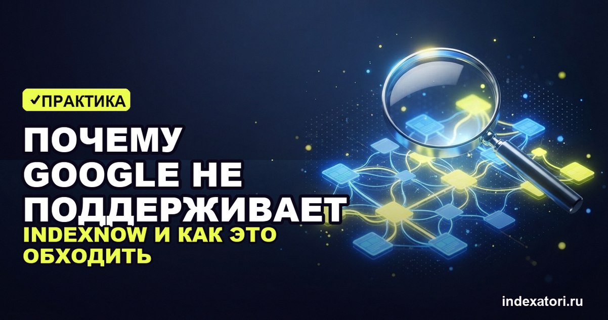 Почему Google не поддерживает IndexNow и как это обходить