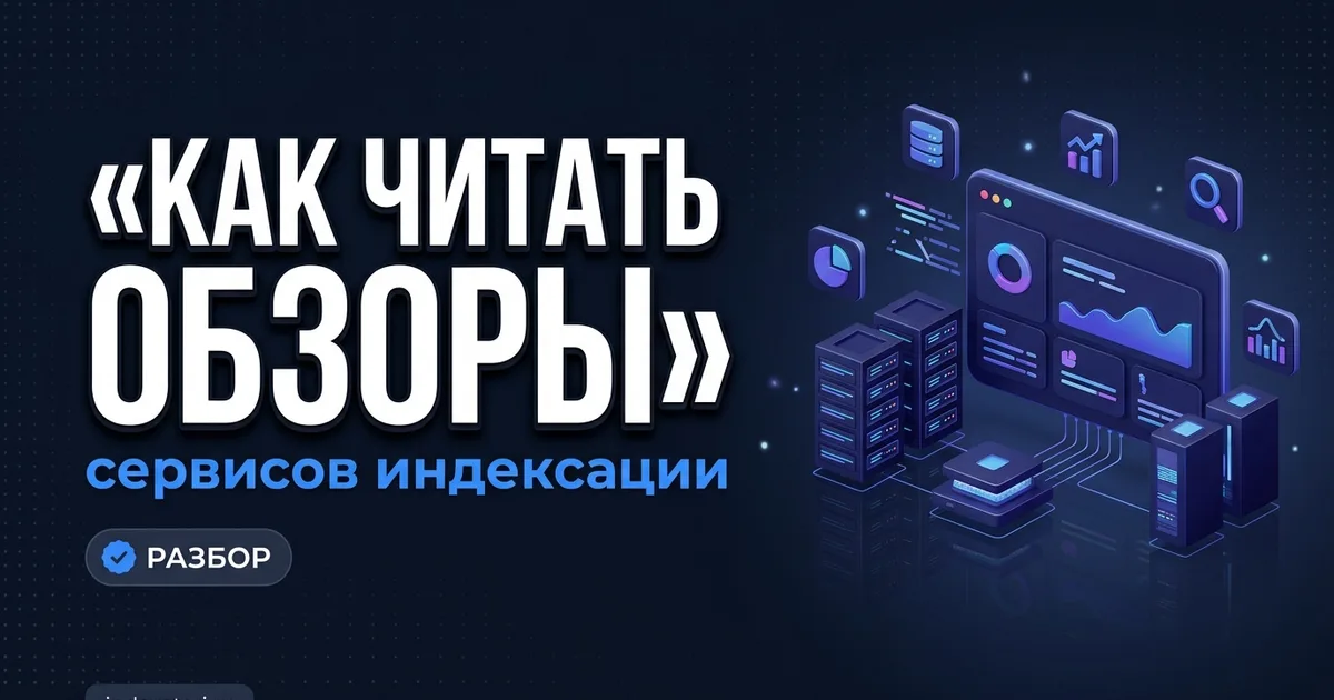 Как читать обзоры сервисов индексации: методика проверки, а не пересказ рекламы
