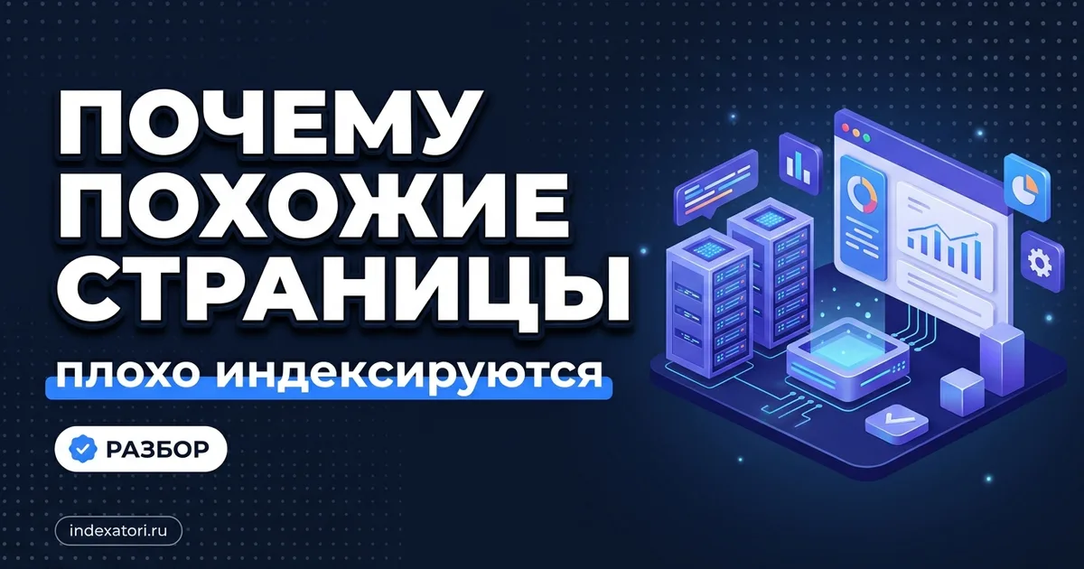 Похожие страницы плохо индексируются: как это выявить и починить